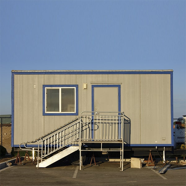 we offer mobile office trailer rentals with restroom options
